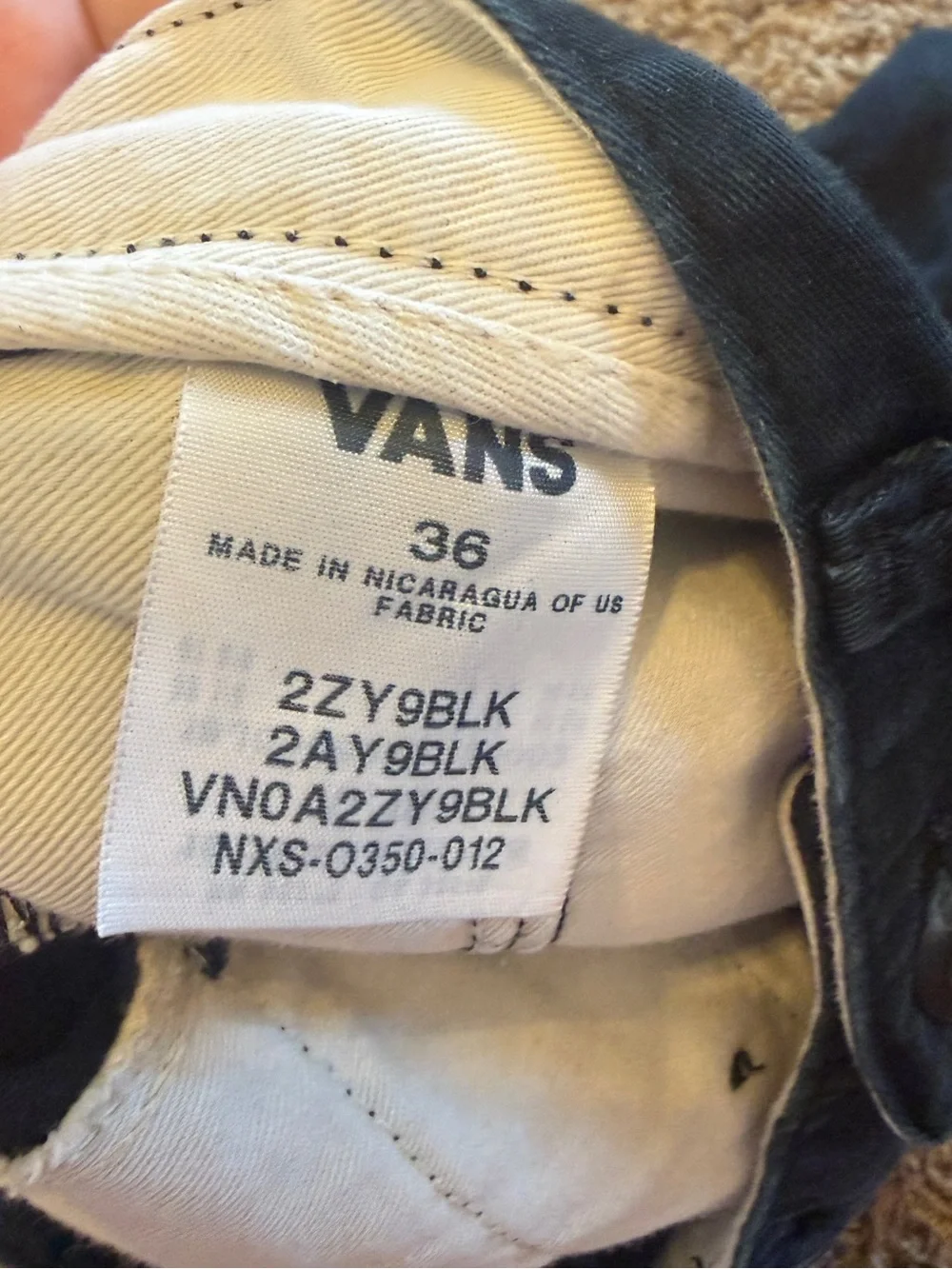 Vans Men's black Casual Chino Shorts